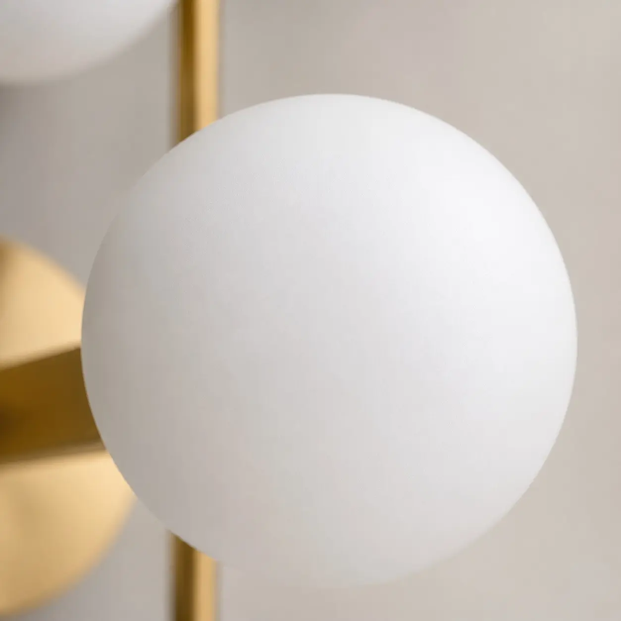Nahaufnahme des lichtstreuenden Glasschirms