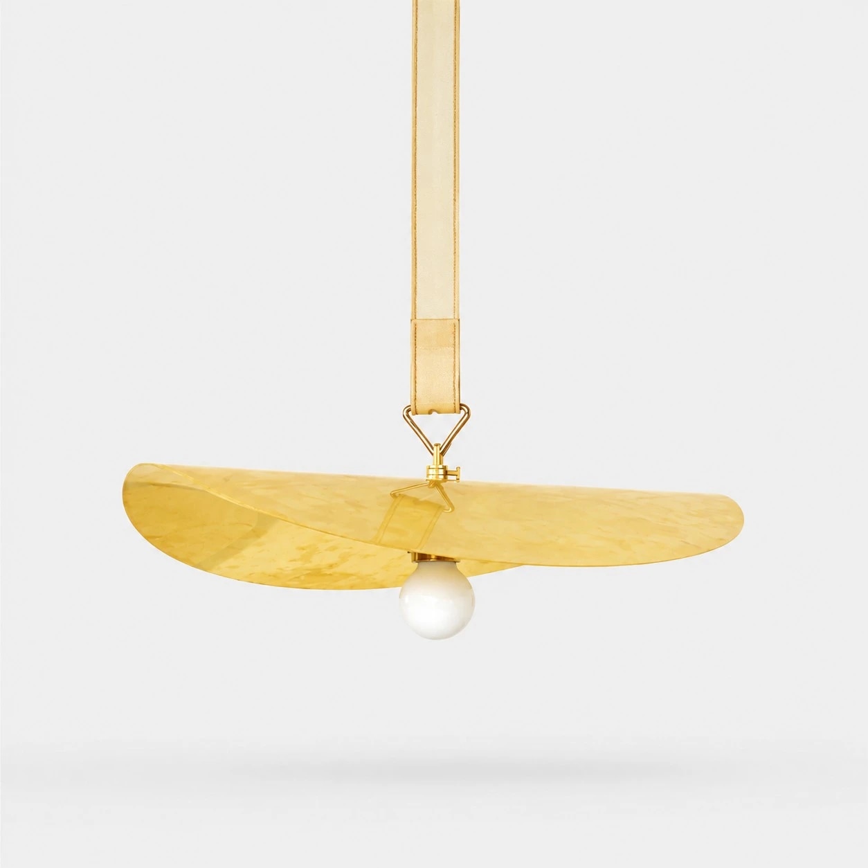 Sculptural Leaf / Belt Strap / Brass