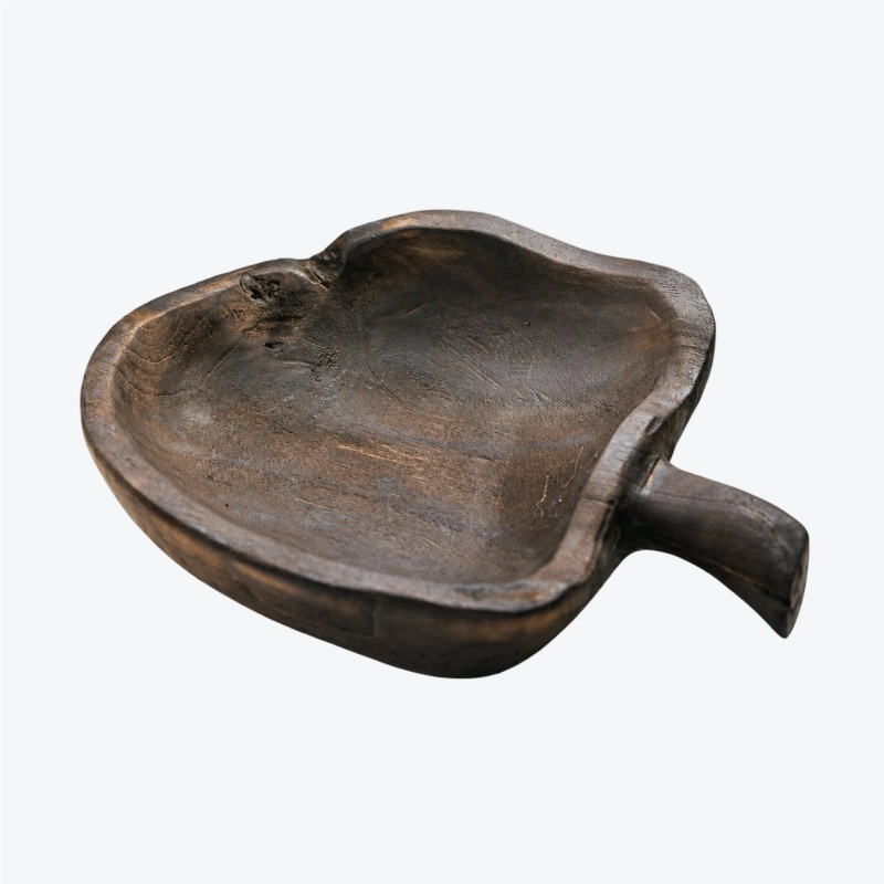 Tabla de servir de madera de manzana tallada a mano