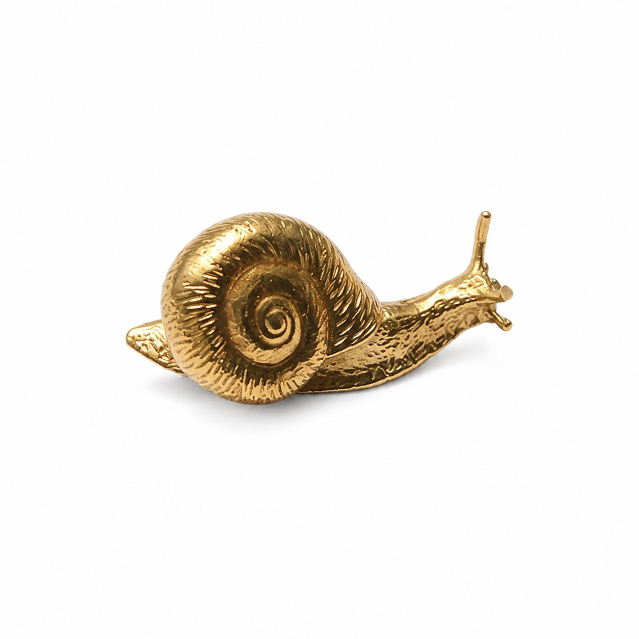 Skaphåndtak av sneglemessing, enkelt hull