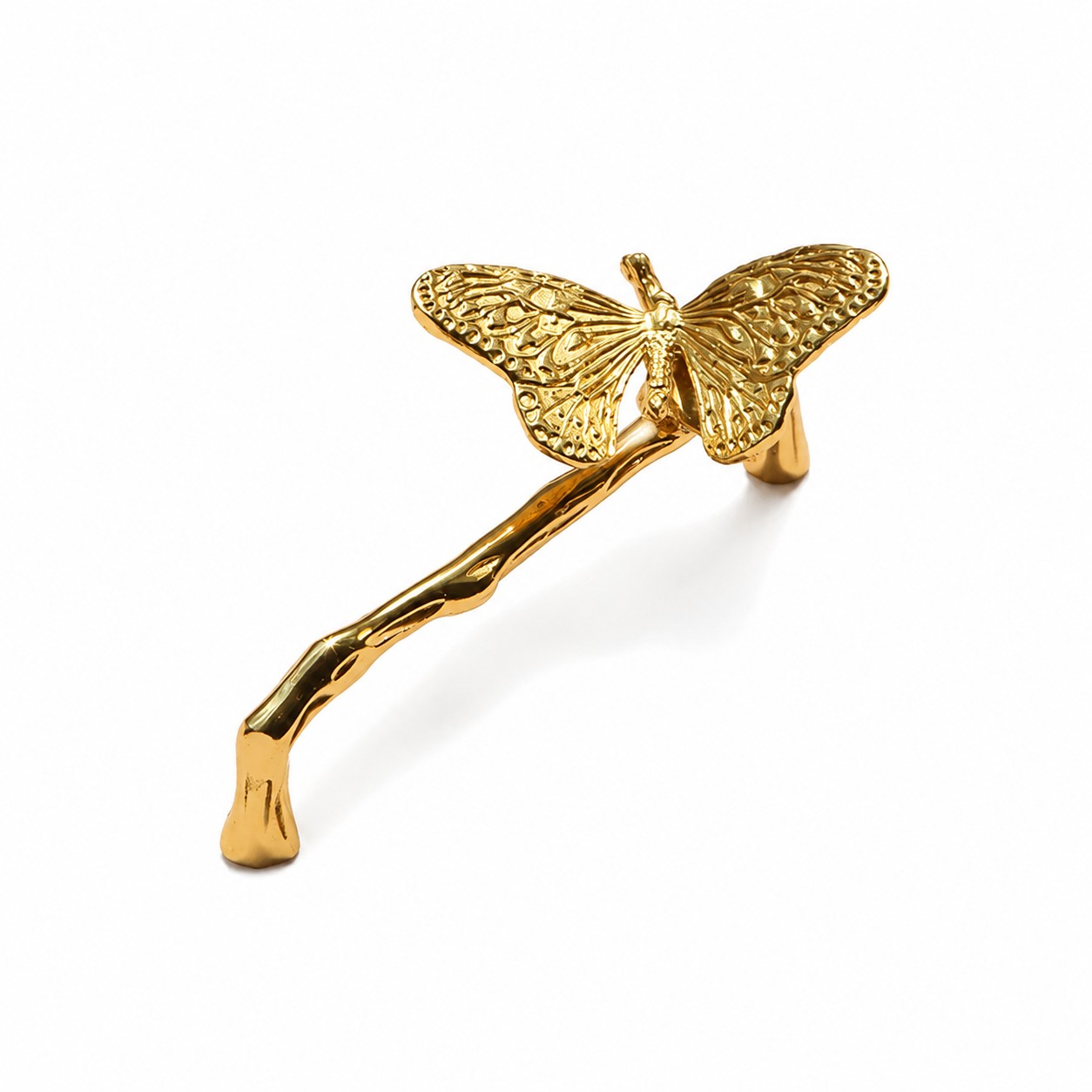 Vintage butterfly messing skaphåndtak med 5,0 tommer og 12,8 centimeter senter til senter montering