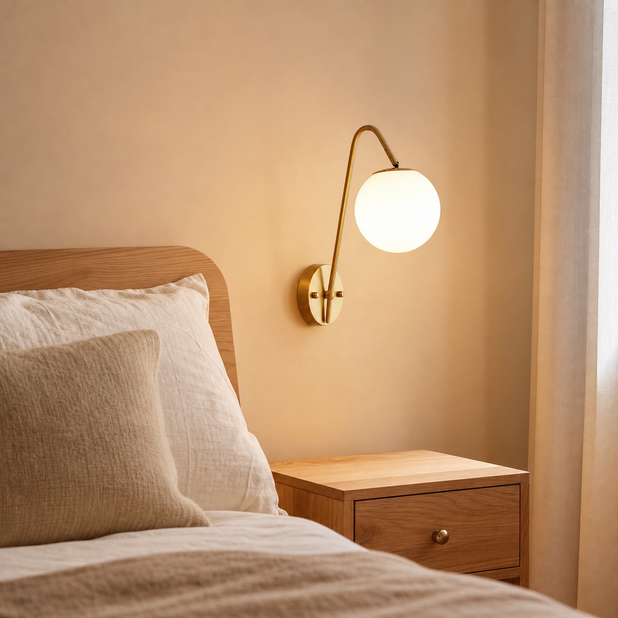 Ein kleines Messing-Akzentelement für Schlafzimmer, Schminktische und einladende Flure.