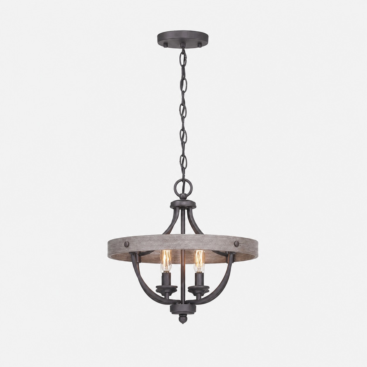 Hängeanhänger in Used-Holzoptik mit Kette