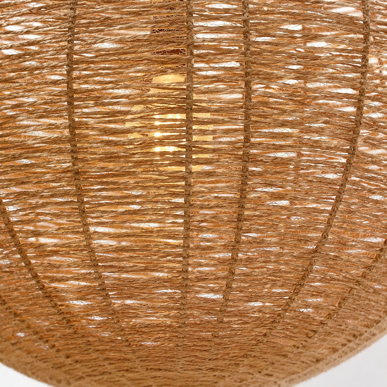 Detalle de la textura del tejido de fibra natural